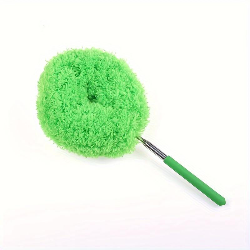 1pc Microfiber Ceiling Fan Duster with Telescopic Rod - Washable & Reusable, Perfect for High Ceilings, Furniture, Cars, and Hard-to-Reach Areas