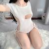 Sex Sweater Knitted Japanese Underwear Sexy Big Halter Strap Open Chest One-piece Pajamas Hot Passion Suit