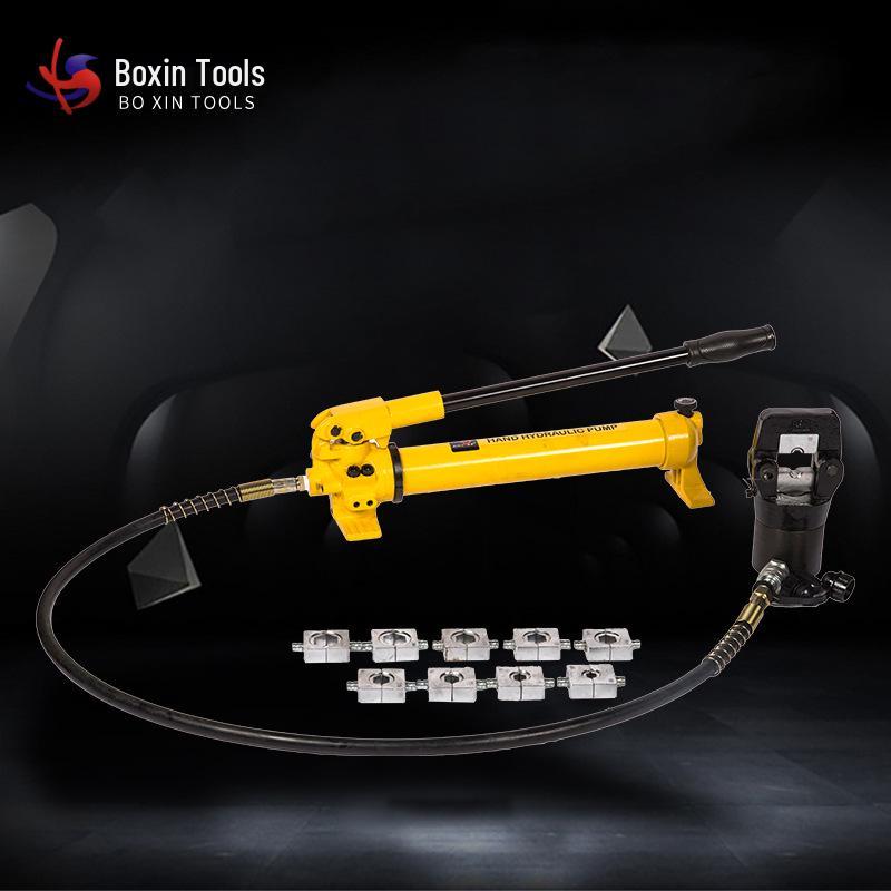 FYQ-400 Hydraulic Crimping Tool: 22T Copper/Aluminum Cable Pliers with Pump