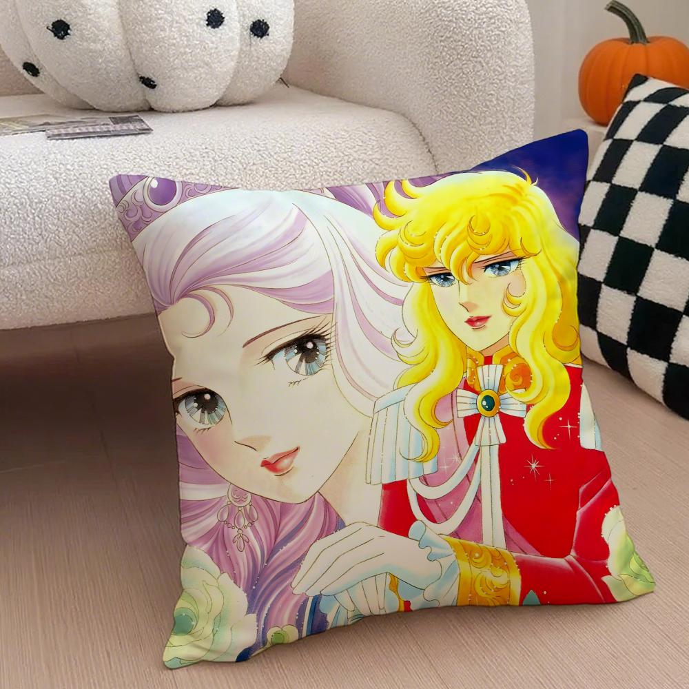 Androgynous Noble RRosa De VVersalhes Oscar Cushion Cover Throw Pillow Cover Hidden Button Durable Polyester Chair Cushion