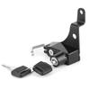 Yctze Motorcycle Helmet Lock Holder, Aluminum Alloy Bike Anti-Theft Helmet Lock Kit Fit Suzuki SV650 (Black), popular