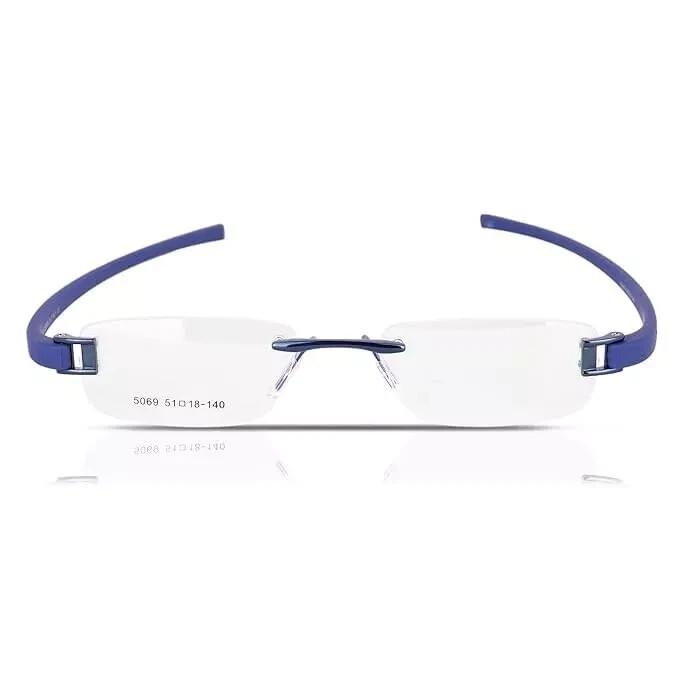 RSINC Combo Rimless Frame eyeglasses for unisex Silver Black-Blue Blue Tag A1 JL186703228918