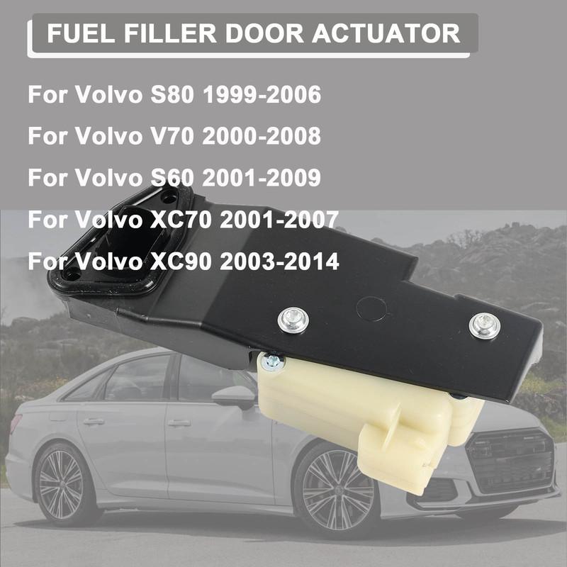 OE 30612856 Fuel Door Lock Actuator For Volvo XC90 S60 V70 Replacement for 1999-2014 Models Gas Tank Release Motor