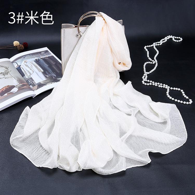High Quality Luxury Holland Linen Fabric Scarf Shawl Woman Scarves And Wraps Foulard  Muslim Hijab