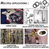 Nitrile Rubber O Rings Assortment Including Pick Tool For Plumbing Faucets And High Pressures Cleaning Equipment Repairs