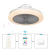 300W Modern RGB LED Ceiling Fan Lights APP Remote Control Fan 3-Wind Adjustable Speed Dimmable Ceiling Light Fan 48*20cm