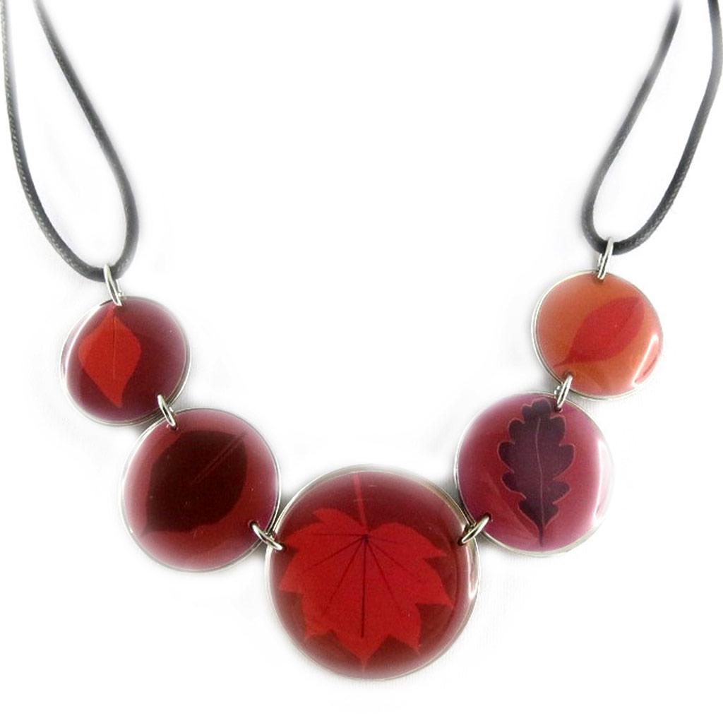 Les Trésors De Lily [D8210] - Designer Necklace 'Bamboo' Pink Purple