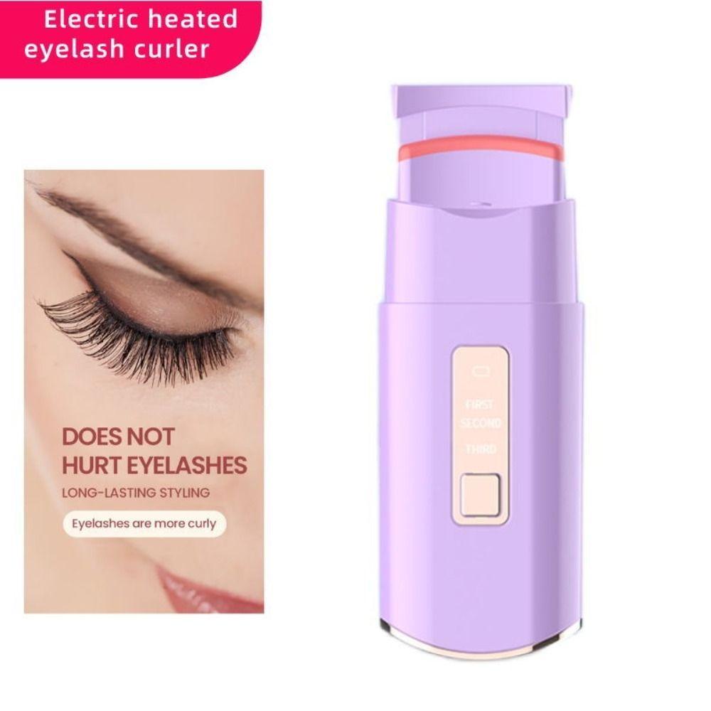 Fast Heating Heated Eyelash Curler USB Charging Lash Curling Applicator  Beauty Tool