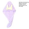 Kids Hair Drying Cap Super Absorbent Quick Dry Hair Towel Wrap with Button Cute Bow Anti-Frizz Turban for Girls Long Hair