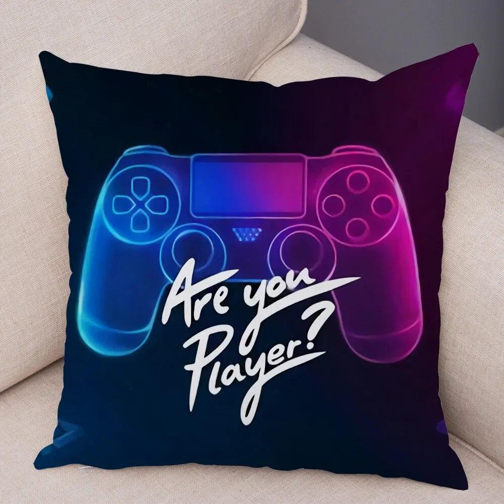 Game Room Decoration  Player Dazzle Handle Series Pillowcase Home  Boy's  Bedroom  Cushion Cover
