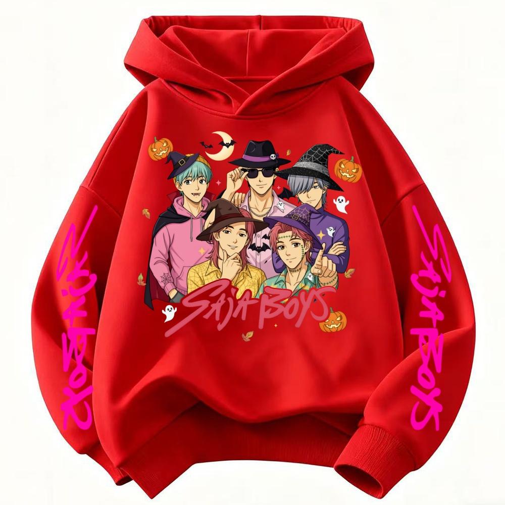 Kids Hoodies & Sweatshirts Kpop Witch Hunting Team Printed Children's Cartoon Hoodie Fashion Casual Warm Hoodies