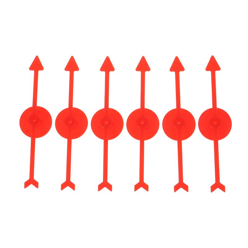 6 stk 10 cm Plast Roterende Pilpeker DIY Brettspill Barnas Leketøystilbehør DIY-tilbehør