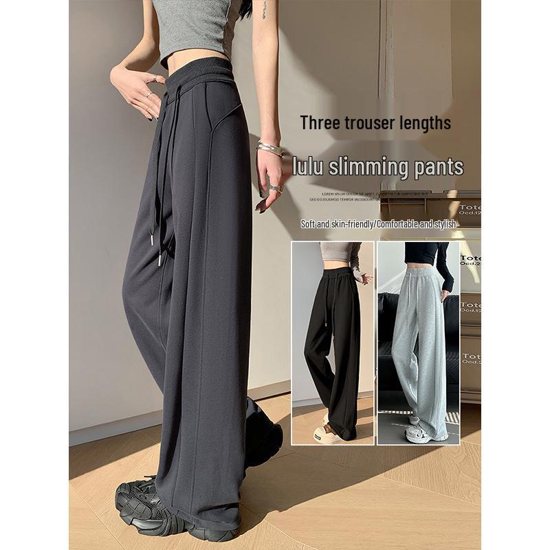 

Women s Dark Gray Slimming Straight-Leg Sweatpants - Spring/Fall 2025 XL