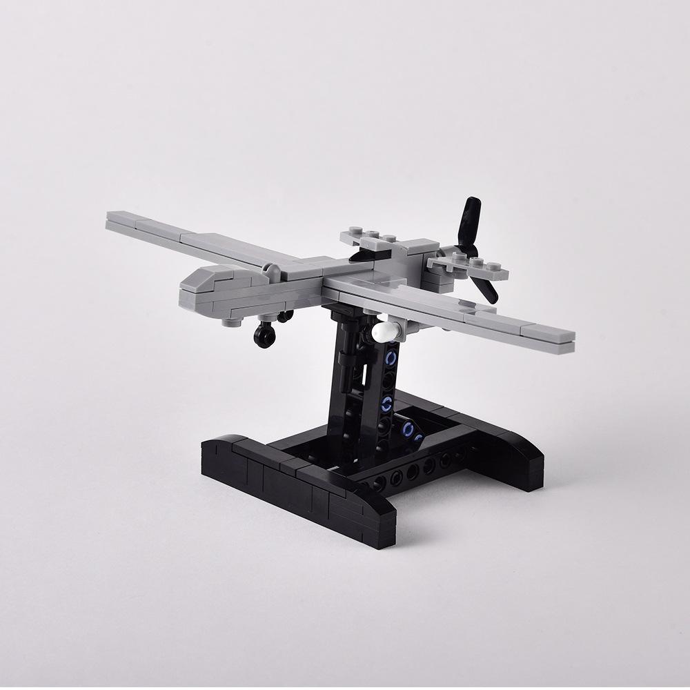 Predator Drone Building Block Military Air Combat Aircraft Assembled Toy Compatible Set