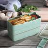 1PC Stroh Lunch Box Nette Mädchen Stil Grundschule Lunch Box Büro Arbeiter Drei Schicht Tragbare Set