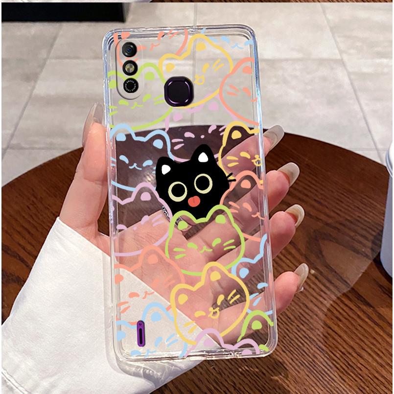 For Infinix Smart 4 4C Case X653 X653C Clear Aesthetic Luxury Cute Love Rabbit Funny Soft TPU Cover Infinix Smart 4c Phone Case