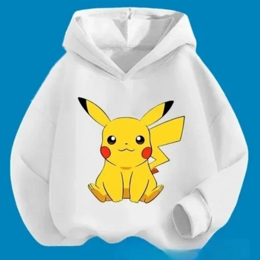 2025 Nová kreslená mikina s roztomilým potiskem Pikachu pro dívky, zimní horký prodej, ležérní pohodlná mikina, sportovní tričko