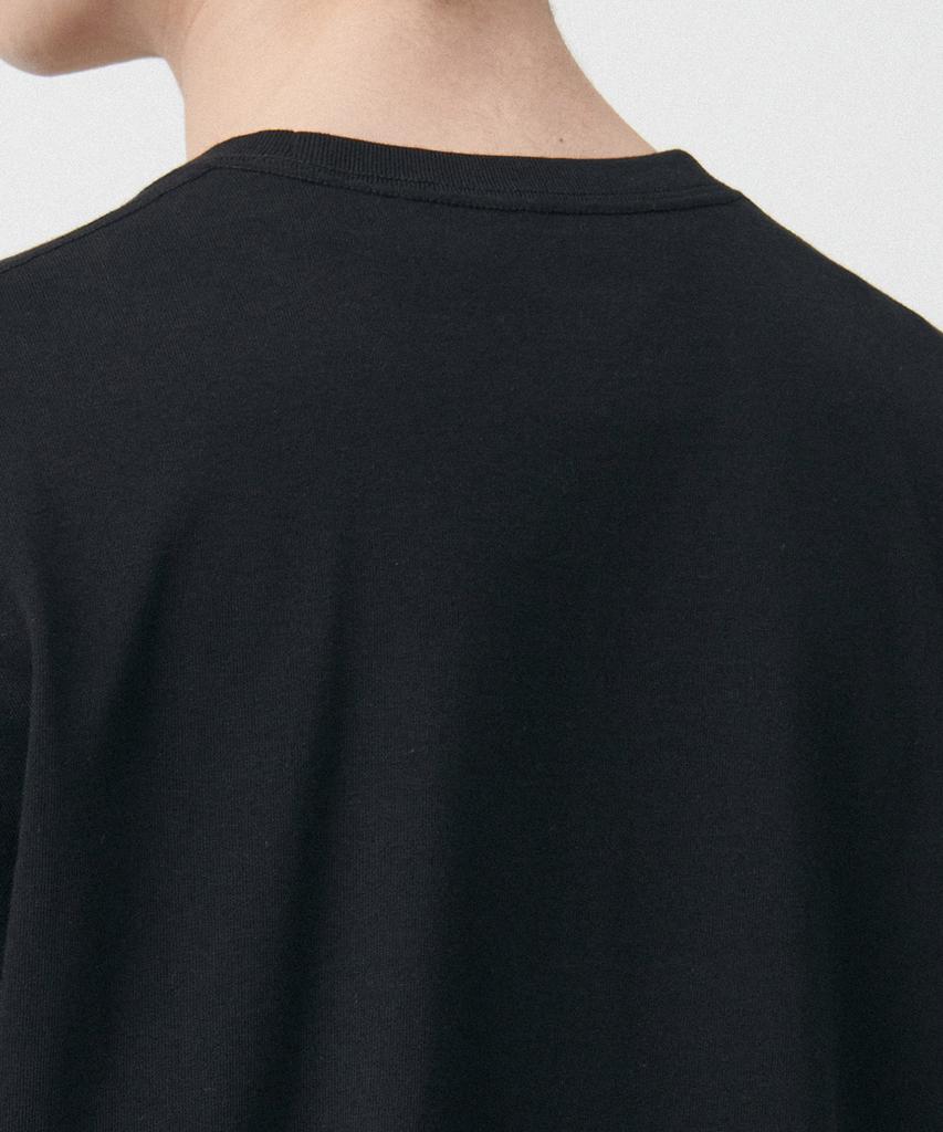 Musinsa Standard Oversized Long Slit T-Shirt [Black]