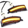 2 Stück Dynamische LED-Blinkerleuchte für Volvo C30 C70 S40 S60 V40 V50 V70 S80 2007~2013 Spiegel Sequenzielle Lampe Blinker Anzeige