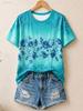 Women's Summer Tops Fashion Stylish Modern Short Sleeve Crew Neck Round Neck Regular Tops Casual  Summer Spring