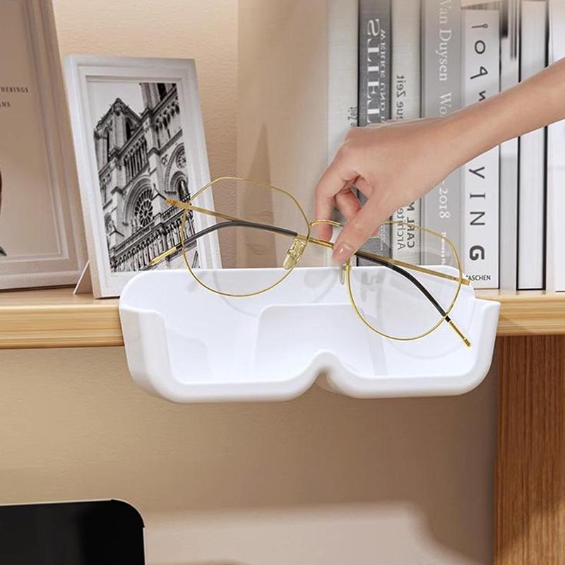 Wall-Mounted Glasses Holder Eyeglasses Storage Box Glasses Display Rack Sunglasses Display Holder Bedside Storage Rack