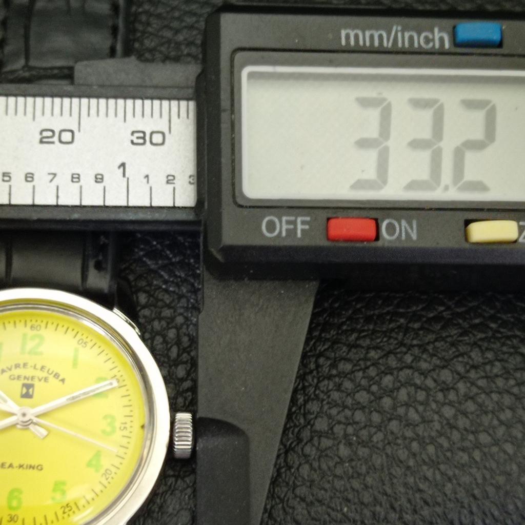 FAVRE LEUBA SEA KING VINTAGE 101 HAND-WINDING SWISS MENS YELLOW WATCH A702014-5 R208-a702014