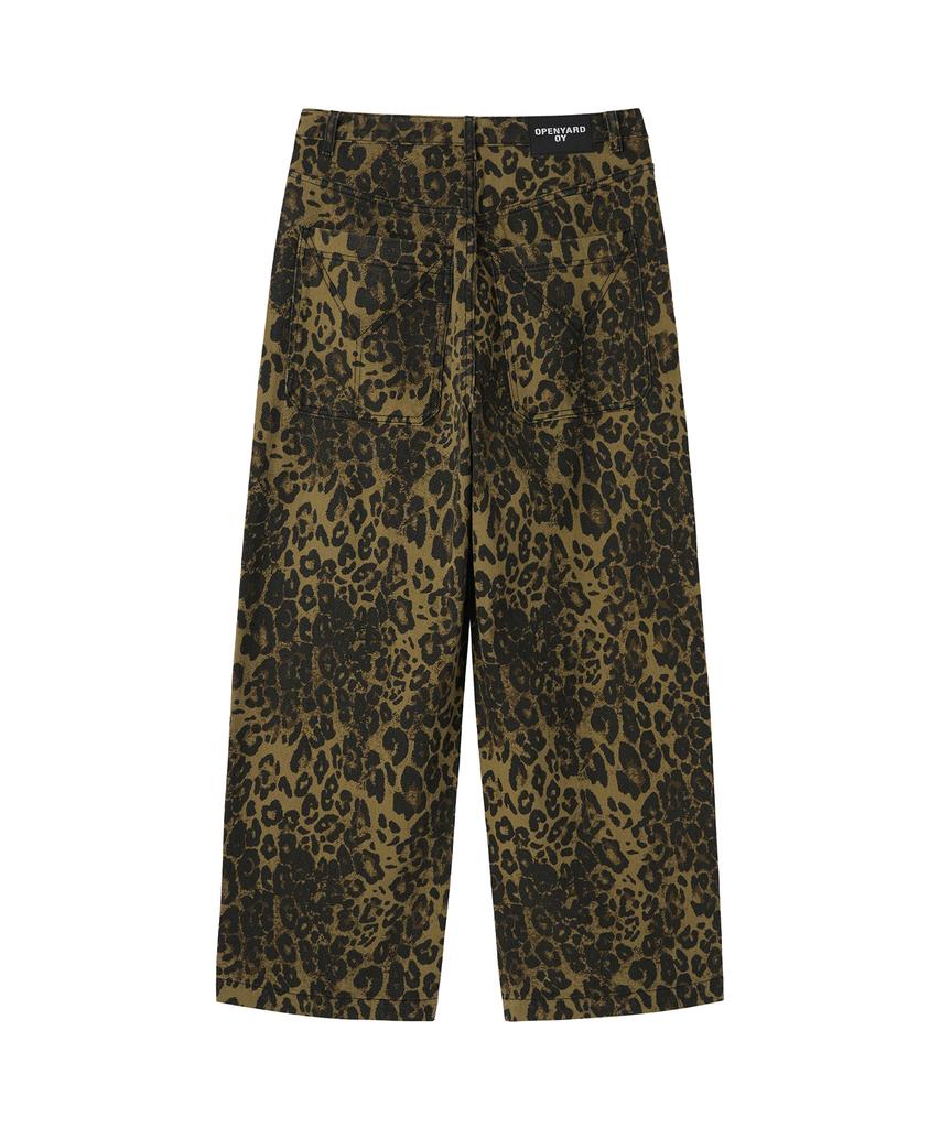 Opeunyadeu(Owai) Leopard Wide Volume Pants