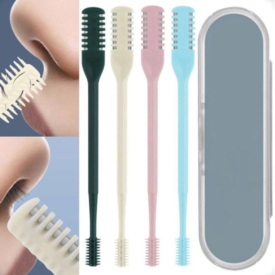 3/5Pcs Double-Head Nose Hair Trimmer Sharp Blade 360 Degree Rotating Nasal Hair Cutter Remover Men Women Manual Nose Hair Trimming Tools