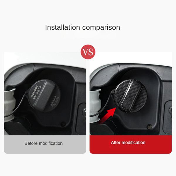 Toyota Carbon Fiber Interior Fuel Tank Cap Decor