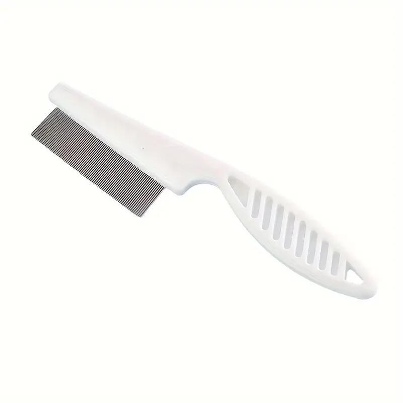 Multi-Purpose Flea Comb for Dogs and Cats - Fine-Toothed Plastic & Steel Needle Design