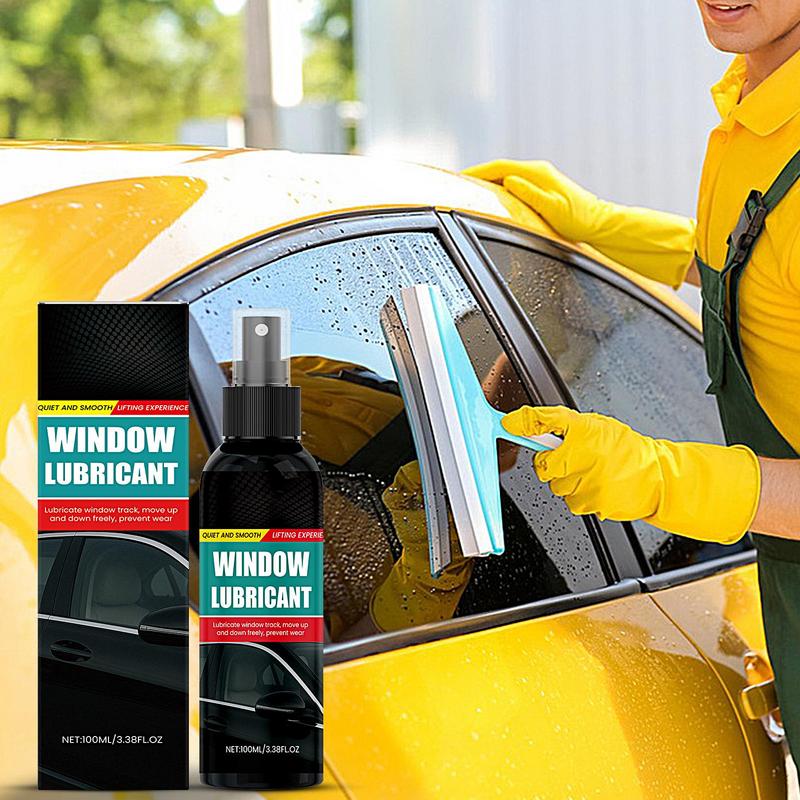 Car Window Track Lubricant Automotive Window Track Lube Spray Gentle Glass Maintenance Agent Lubricant With Long Lasting Effect