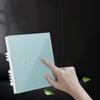 Wifi Wall Touch Panel Switch Voice Control Mobile Phone Remote Control, Model: Black 3 Gang (Zero Firewire Wifi  )