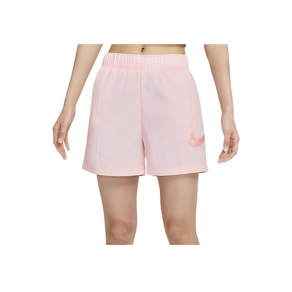 Nike SS24 Brand Logo Functional High-Waisted Sports Casual Shorts Women Shorts Light-Pink DM6753-610