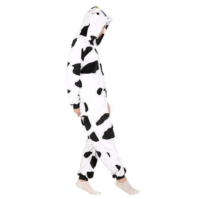 Fashion Winter Flannel Animal Pajamas Cow Hooded Cartoon Pijama Girl Women  Sleepwear купить недорого — выгодные цены, бесплатная доставка, реальные  отзывы с фото — Joom