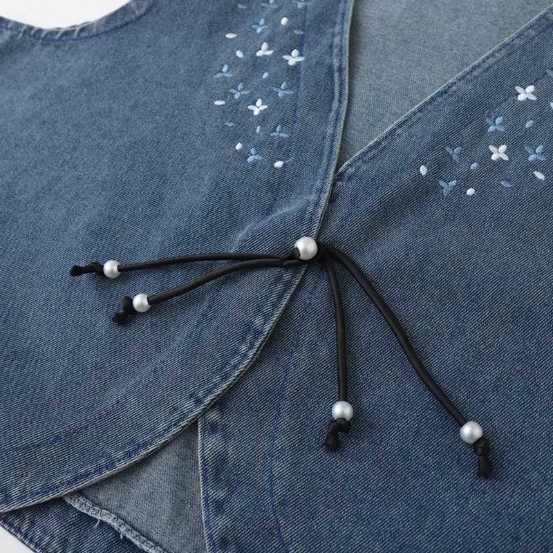 Vest Denim Women Summer Cotton Vest Oversize Solid Color Plus Size Casual Sleeveless Coat Camisole Vest