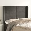 VidaXL Headboard with Ears Dark Grey 147x16x118-128 Cm Velvet3119769