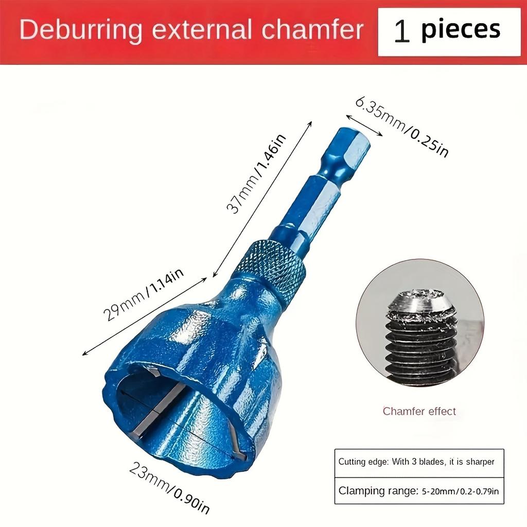 Screw Deburring Chamfer Cylindrical Chamfering Knife, Screw Repairer Thread Trimming And Angle Bolt Repair Tool