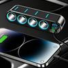 7 In 1 Safe Car Fast Charger Adapter 4 Cigarette Lighter Dual USB PD 12-24V Overheat Protection for Vehicle Use