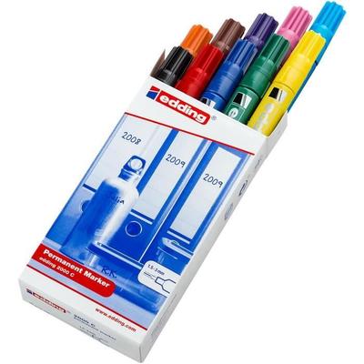 Permanentmarker - EDDING - 2000 C - Sortiert - 1,5-3 mm - Schachtel mit 10