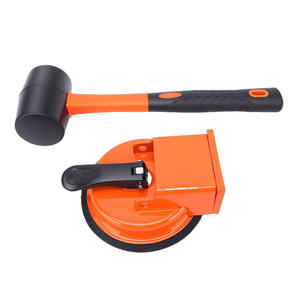 Bodenfugen-Reparaturwerkzeug Gummi-Saugnapf und Hammer Boden-Greifer-Set für Laminat-Hartholzböden