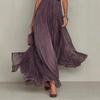 Popular Solid Color Double-layer Mesh Lace Short-sleeved Dress