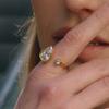 Yori Fashion Shiny Cubic Zirconia Ring 18K PVD Plated Stainless Steel  Temperament Popular Waterproof Jewelry Gift Accessories