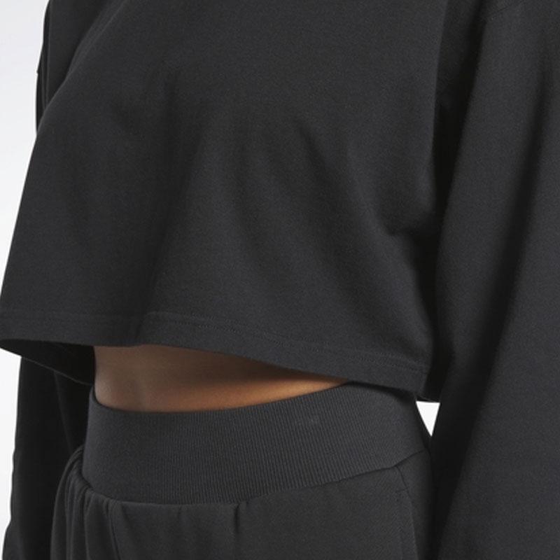 Reebok Americká retro sportovní mikina Dámské mikiny Černá HS0400