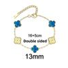 13MM Titanium Steel Four-leaf Clover Bracelet Small Fresh Fashion Petals 18K Does Not Lose Color Ladies Bracelet