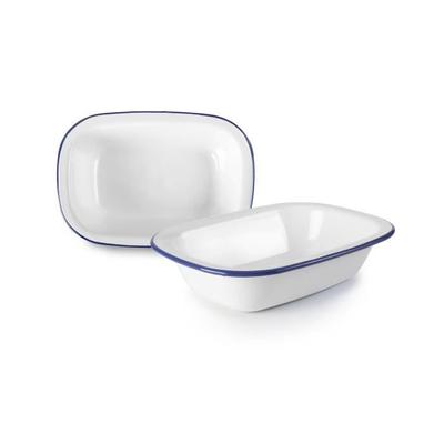 Rectangular Dish - IBILI - 905022 - Enamel Steel - 25 X 19 X 6 Cm - White
