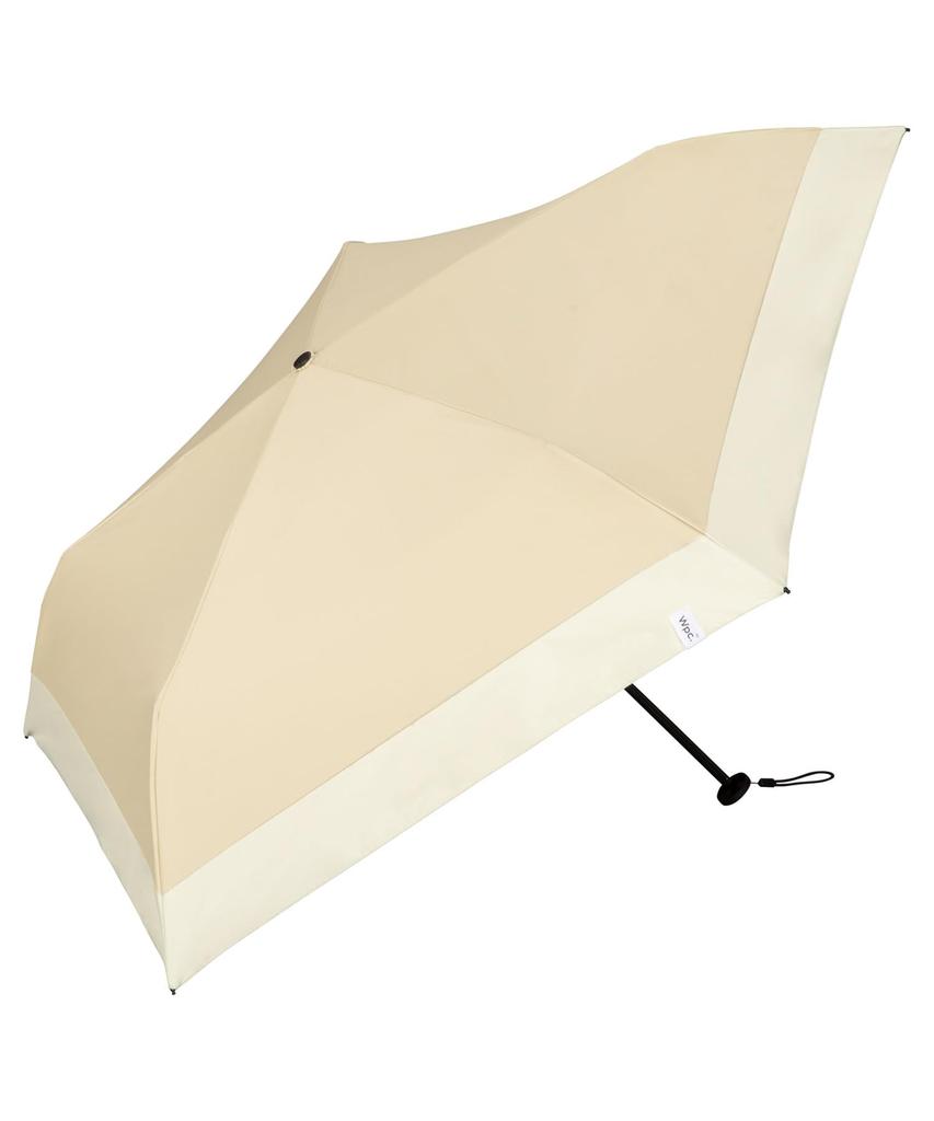 Folding Basic Slim Beige x Light UV UPF Suitable for Sun and 50cm Simple and Suitable for Men and Wpc. Parasol, Parasol, Off-White, 100% Blocking,