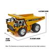 1/64 Rc Alloy Dump Truck App Remote Control Mini 4Ch 4Wd Heavy Industry Engineering Vehicle Model Desktop Kids Toys Boy Gifts