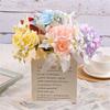 Artificial Flowers Artificial Rose Flower Bouquet for Wedding Party Decoration, Realistic Flower Table Centerpiece Decor