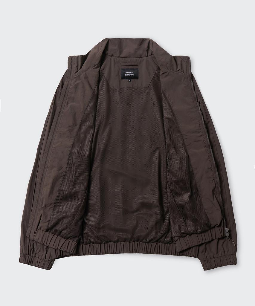 Musinsa Standard Oversized Track Windbreaker Jacket [Brown]