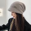 Hat Women's Winter Fashion Autumn and Winter Thermal Hat Knitted Wool Hat